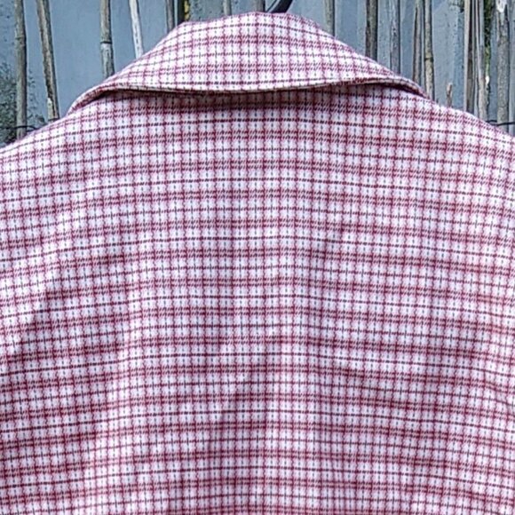 Brandy Melville / John Galt Vivian Red White Plaid Soft Button Down Crop Top - Picture 11 of 13